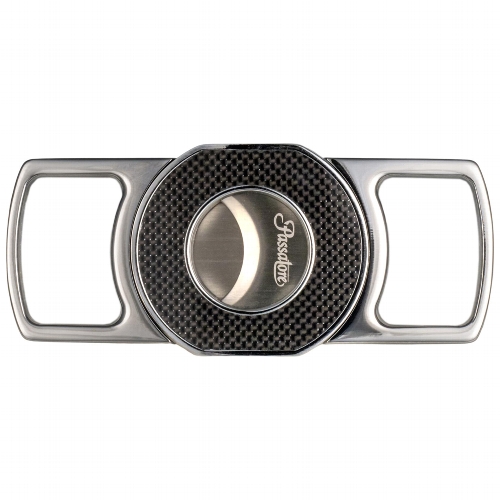 Cigarrenabschneider PASSATORE chrom/Carbon schwarz