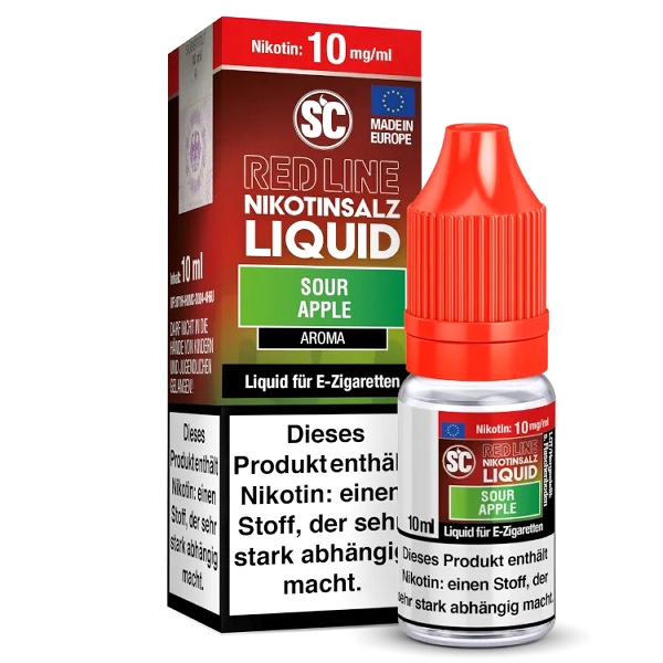 SC Red Line Nikotinsalzliquid Sour Apple 10mg
