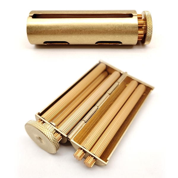 Atomic Zigarettenroller Messing antik 70mm