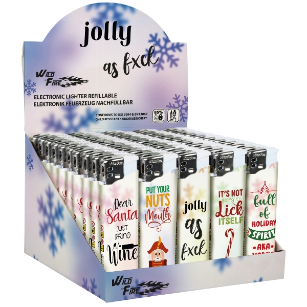 Einwegfeuerzeug Piezo Jolly as fxck