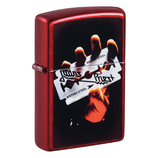 ZIPPO candy apple red Judas Priest British Steel