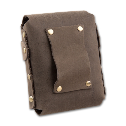 Zigarettenetui Leder 25er Big Packg hellbraun mit Gürtelschlaufe