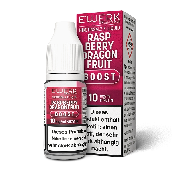 E-Liquid Nikotinsalz E'WERK Boost Raspberry Dragonfruit 10mg