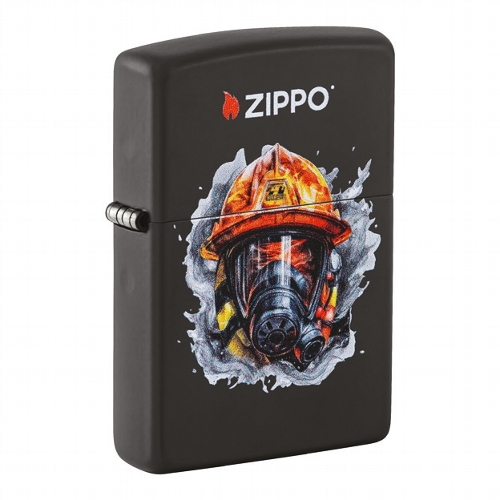 ZIPPO schwarz matt Firefighter