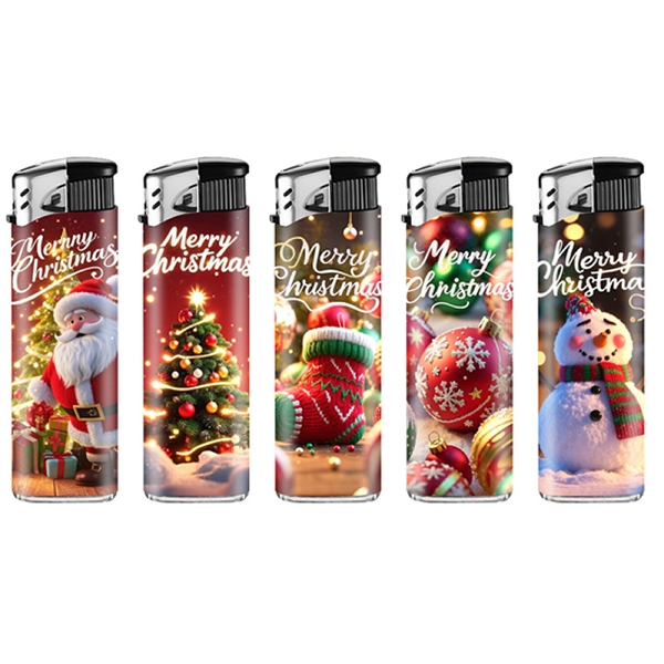 Einwegfeuerzeug Piezo LUX Merry Christmas
