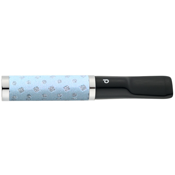 Zigarettenspitze DENICOTEA Slimline Hellblau Glitzer