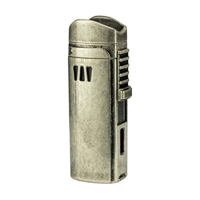 Cigarrenfeuerzeug Jet PASSATORE Tinidad silber antik