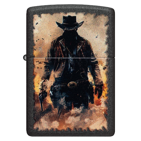 ZIPPO black crackle Cowboy