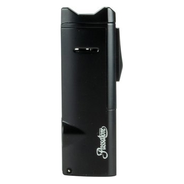 Cigarrenfeuerzeug Jet PASSATORE Tobago schwarz matt 8mm Cutter