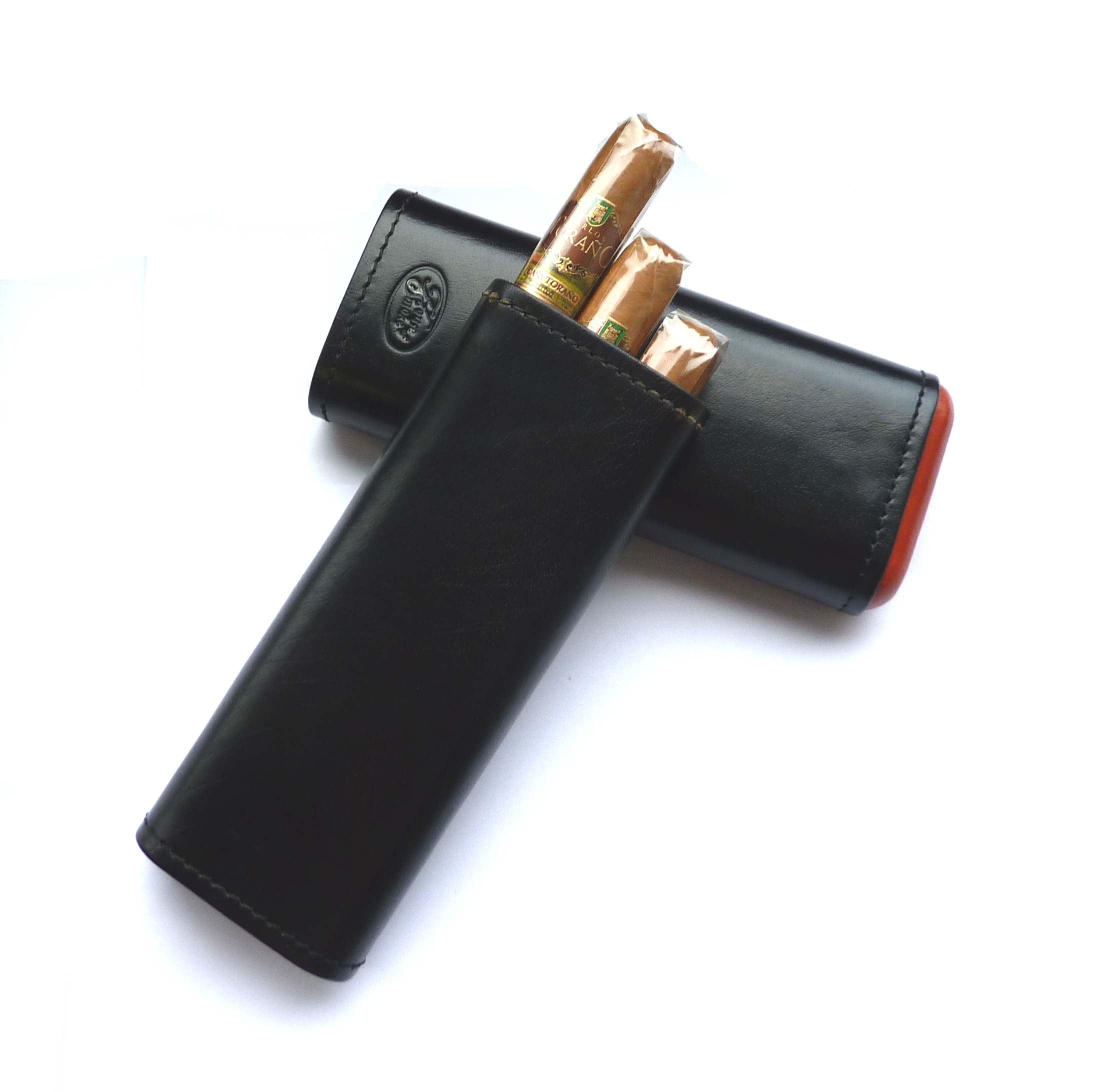 House of Smoke Zigarrenetui Churchill 3er schwarz