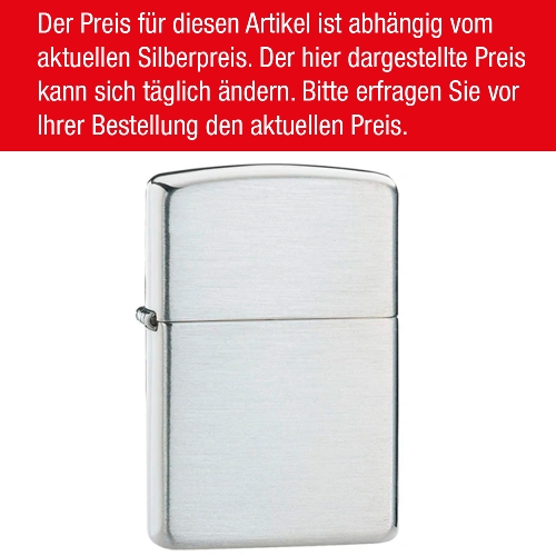 ZIPPO Sterling Silber gebürstet Armor