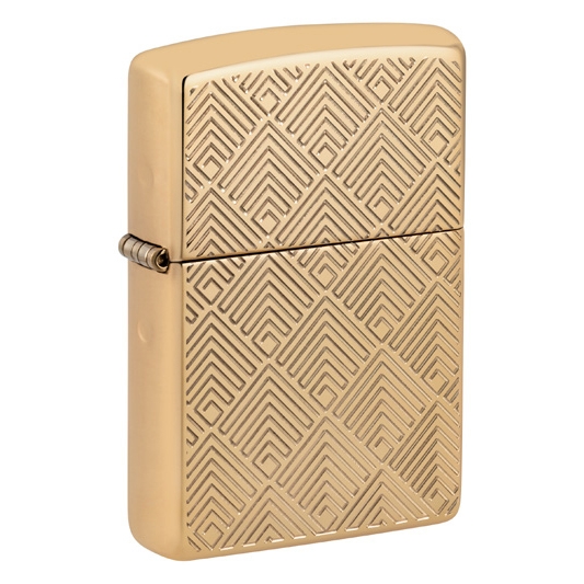 ZIPPO messing poliert Armor Pattern