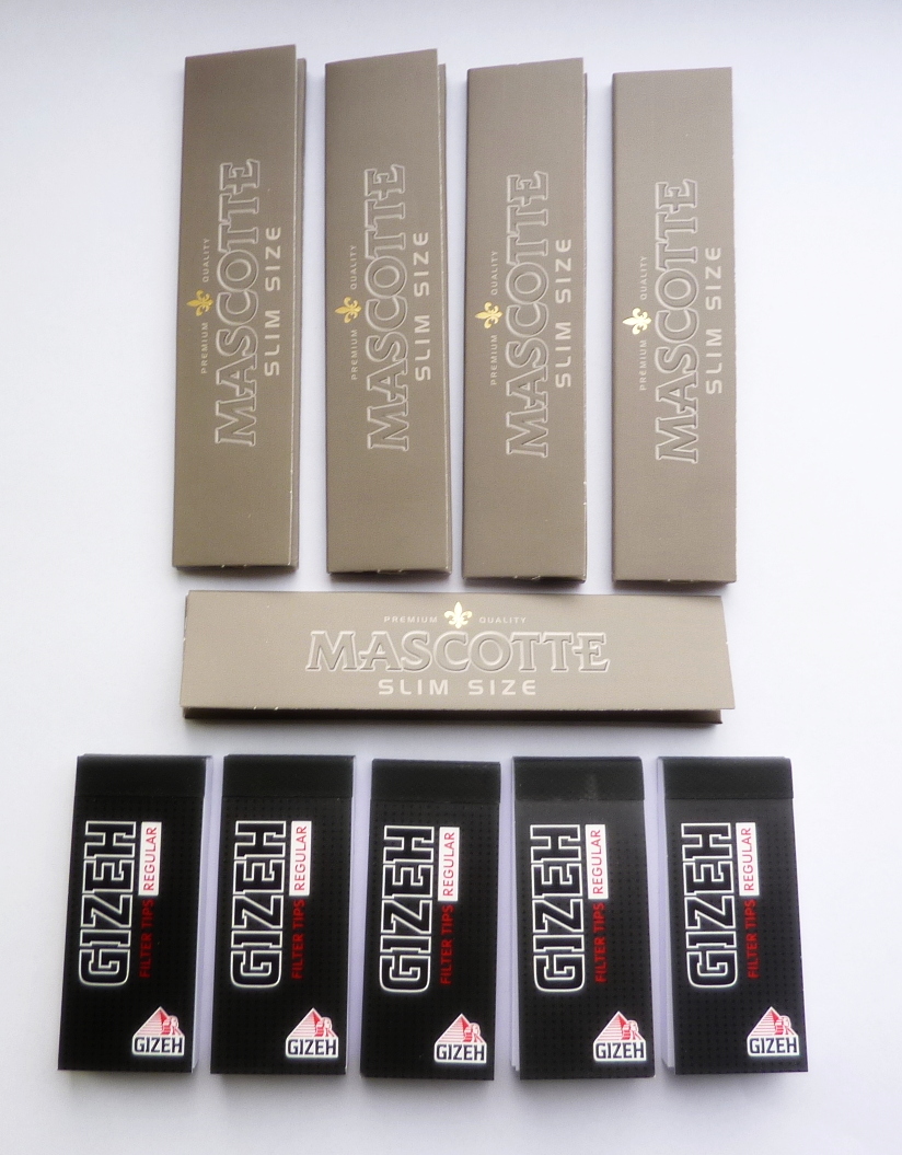 Mascotte Elements Slim + Gizeh Black Filter Tips regular