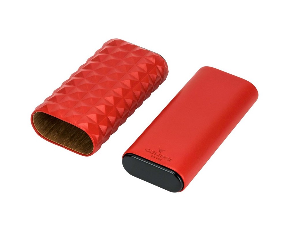 Colibri Quasar Cigarrenetui 3er rot schwarz
