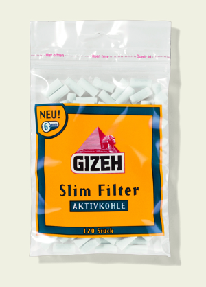 Gizeh Slimfilter Aktivkohle