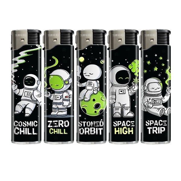 Einwegfeuerzeug Piezo TOBALIQ Space Chill