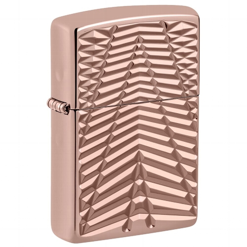 ZIPPO rose gold Armor Case Geometric Pattern