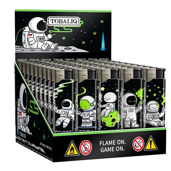 Einwegfeuerzeug Piezo TOBALIQ Space Chill