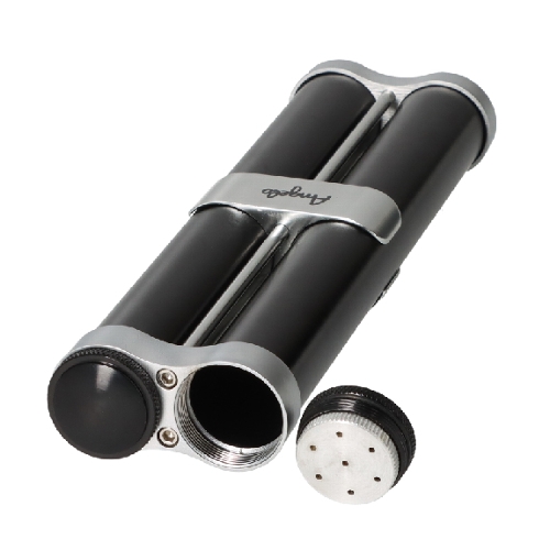Cigarrenetui 2er ANGELO schwarz/silber