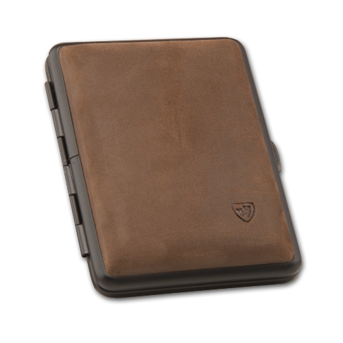 Zigarettenetui Leder 14er King Size braun