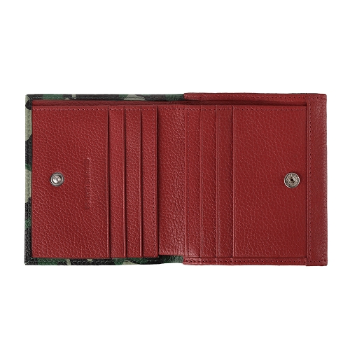 Geldbörse ZIPPO Leder Camo grün für 6 Karten/1 Schein8,6x10,8x1,8cm