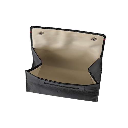Feinschnitt-Tasche ZIPPO Nappa Leder schwarz