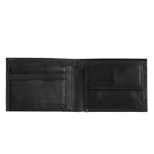 Geldbörse ZIPPO Nappa Leder schwarz 6 Karten/2 Scheine/1 Münzen Fach