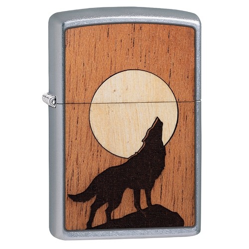 ZIPPO Street chrom Howling Wolf Woodchuck