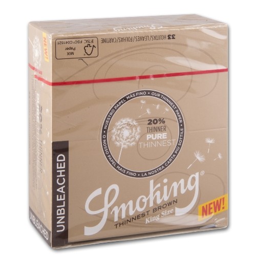 SMOKING Thinnest Brown King Size