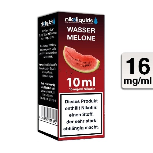 E-Liquid NIKOLIQUIDS Wassermelone 16 mg