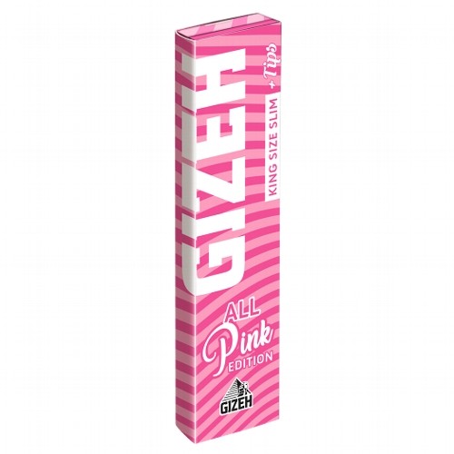 Gizeh All Pink King Size Slim + Tips