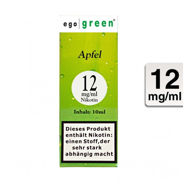 E-Liquid EGO GREEN Apfel 12 mg
