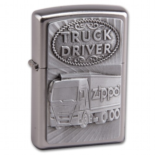 Zippo satiniert Truck Driver Emblem